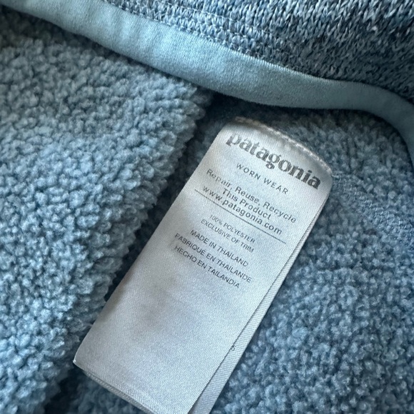 Patagonia Light Blue Quarter-Zip Pullover - Picture 4 of 4